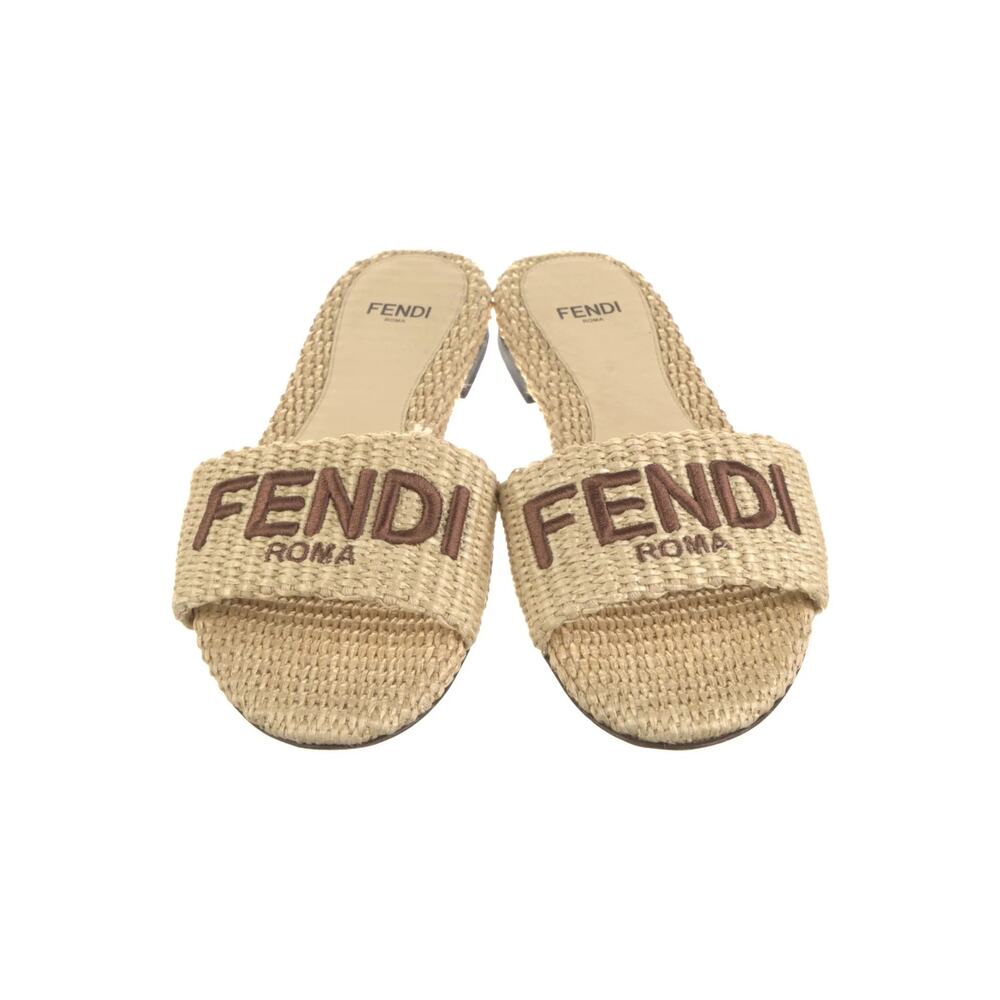 Fendi - Signature Raffia Slides - image 3